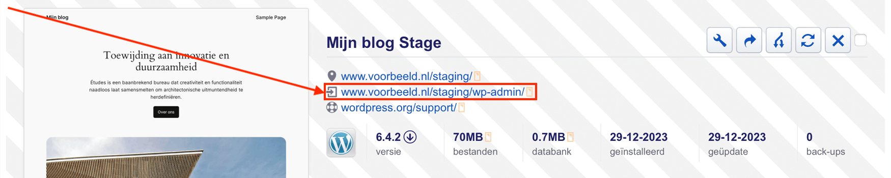 WordPress staging 3